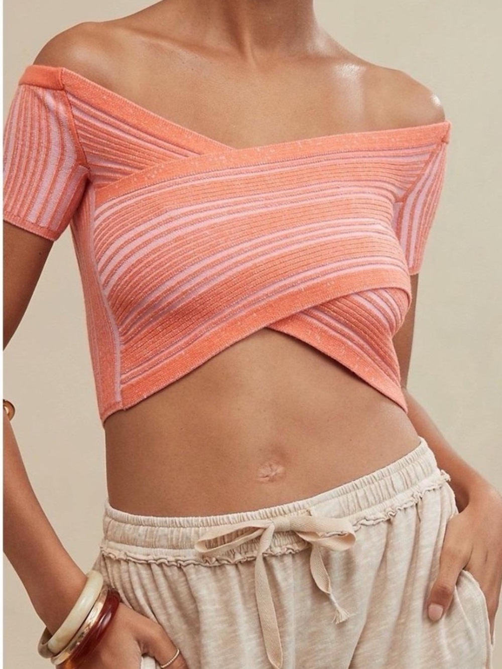 New Aerie Reversible Sweater Cropped Top